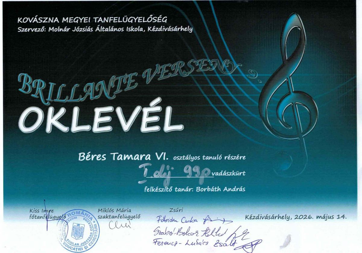 oklevél